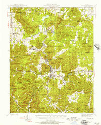 Ironton Missouri Historical topographic map, 1:62500 scale, 15 X 15 Minute, Year 1945