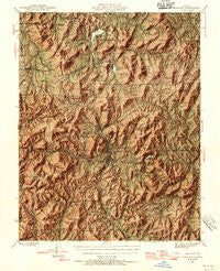 Ironton Missouri Historical topographic map, 1:62500 scale, 15 X 15 Minute, Year 1945