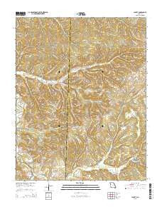 Jacket Missouri Current topographic map, 1:24000 scale, 7.5 X 7.5 Minute, Year 2015