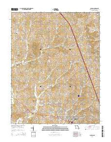 Jackson Missouri Current topographic map, 1:24000 scale, 7.5 X 7.5 Minute, Year 2015