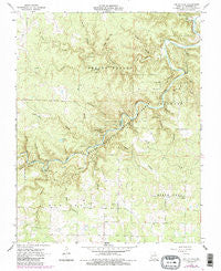 Jam Up Cave Missouri Historical topographic map, 1:24000 scale, 7.5 X 7.5 Minute, Year 1968