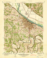 Jefferson City Missouri Historical topographic map, 1:24000 scale, 7.5 X 7.5 Minute, Year 1939
