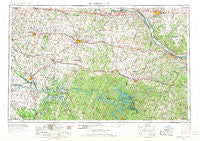Jefferson City Missouri Historical topographic map, 1:250000 scale, 1 X 2 Degree, Year 1955