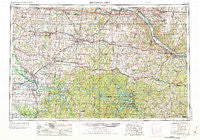 Jefferson City Missouri Historical topographic map, 1:250000 scale, 1 X 2 Degree, Year 1955
