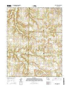 Jerico Springs Missouri Current topographic map, 1:24000 scale, 7.5 X 7.5 Minute, Year 2015