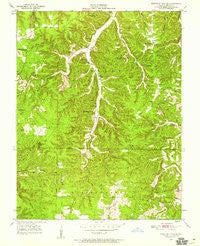 Kaintuck Hollow Missouri Historical topographic map, 1:24000 scale, 7.5 X 7.5 Minute, Year 1950