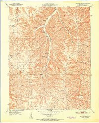 Kaintuck Hollow Missouri Historical topographic map, 1:24000 scale, 7.5 X 7.5 Minute, Year 1951
