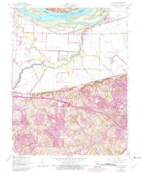 Kampville Missouri Historical topographic map, 1:24000 scale, 7.5 X 7.5 Minute, Year 1954