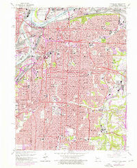 Kansas City Missouri Historical topographic map, 1:24000 scale, 7.5 X 7.5 Minute, Year 1964