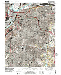Kansas City Missouri Historical topographic map, 1:24000 scale, 7.5 X 7.5 Minute, Year 1996