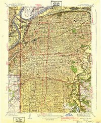 Kansas City Missouri Historical topographic map, 1:31680 scale, 7.5 X 7.5 Minute, Year 1940