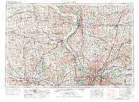 Kansas City Missouri Historical topographic map, 1:250000 scale, 1 X 2 Degree, Year 1956