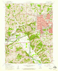 Kirkwood Missouri Historical topographic map, 1:24000 scale, 7.5 X 7.5 Minute, Year 1954