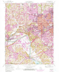Kirkwood Missouri Historical topographic map, 1:24000 scale, 7.5 X 7.5 Minute, Year 1954