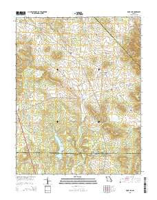 Knob Lick Missouri Current topographic map, 1:24000 scale, 7.5 X 7.5 Minute, Year 2015