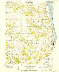 La Grange Missouri Historical topographic map, 1:24000 scale, 7.5 X 7.5 Minute, Year 1951