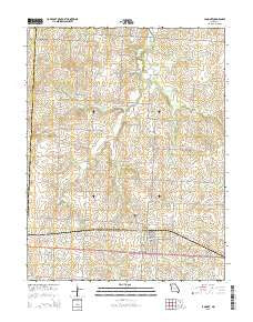 La Monte Missouri Current topographic map, 1:24000 scale, 7.5 X 7.5 Minute, Year 2015