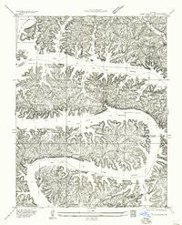 Lake Ozark Missouri Historical topographic map, 1:24000 scale, 7.5 X 7.5 Minute, Year 1934