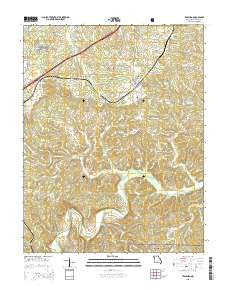 Leasburg Missouri Current topographic map, 1:24000 scale, 7.5 X 7.5 Minute, Year 2015
