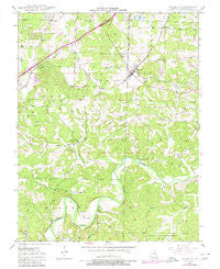 Leasburg Missouri Historical topographic map, 1:24000 scale, 7.5 X 7.5 Minute, Year 1948
