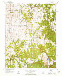 Leesville Missouri Historical topographic map, 1:24000 scale, 7.5 X 7.5 Minute, Year 1953