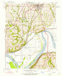 Liberty Missouri Historical topographic map, 1:24000 scale, 7.5 X 7.5 Minute, Year 1935