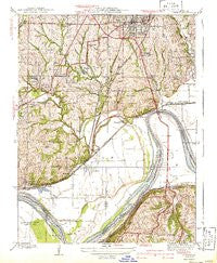 Liberty Missouri Historical topographic map, 1:31680 scale, 7.5 X 7.5 Minute, Year 1940