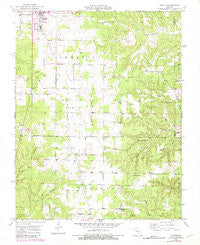 Licking Missouri Historical topographic map, 1:24000 scale, 7.5 X 7.5 Minute, Year 1951