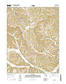 Linn Missouri Current topographic map, 1:24000 scale, 7.5 X 7.5 Minute, Year 2015