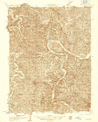 Linn Missouri Historical topographic map, 1:48000 scale, 15 X 15 Minute, Year 1934