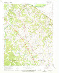 Lithium Missouri Historical topographic map, 1:24000 scale, 7.5 X 7.5 Minute, Year 1970