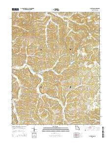 Luystown Missouri Current topographic map, 1:24000 scale, 7.5 X 7.5 Minute, Year 2015