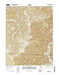 Macks Creek Missouri Current topographic map, 1:24000 scale, 7.5 X 7.5 Minute, Year 2015