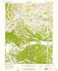 Manchester Missouri Historical topographic map, 1:24000 scale, 7.5 X 7.5 Minute, Year 1954