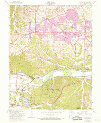 Manchester Missouri Historical topographic map, 1:24000 scale, 7.5 X 7.5 Minute, Year 1954