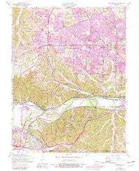 Manchester Missouri Historical topographic map, 1:24000 scale, 7.5 X 7.5 Minute, Year 1954