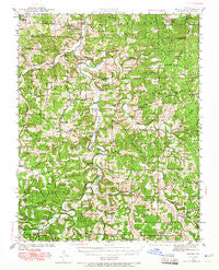 Manes Missouri Historical topographic map, 1:62500 scale, 15 X 15 Minute, Year 1941