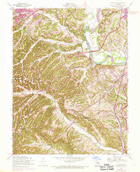 Maxville Missouri Historical topographic map, 1:24000 scale, 7.5 X 7.5 Minute, Year 1954
