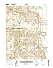 Maywood Missouri Current topographic map, 1:24000 scale, 7.5 X 7.5 Minute, Year 2015