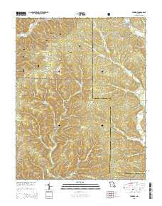 Midridge Missouri Current topographic map, 1:24000 scale, 7.5 X 7.5 Minute, Year 2015