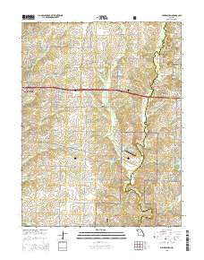 Millersburg Missouri Current topographic map, 1:24000 scale, 7.5 X 7.5 Minute, Year 2015