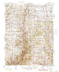 Millersburg Missouri Historical topographic map, 1:62500 scale, 15 X 15 Minute, Year 1946