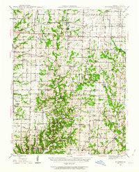 Millersburg Missouri Historical topographic map, 1:62500 scale, 15 X 15 Minute, Year 1944