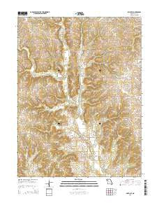 Millville Missouri Current topographic map, 1:24000 scale, 7.5 X 7.5 Minute, Year 2015
