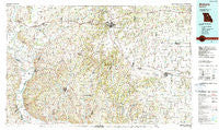 Moberly Missouri Historical topographic map, 1:100000 scale, 30 X 60 Minute, Year 1985