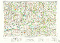 Moberly Missouri Historical topographic map, 1:250000 scale, 1 X 2 Degree, Year 1954