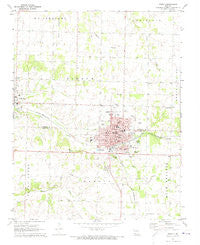 Monett Missouri Historical topographic map, 1:24000 scale, 7.5 X 7.5 Minute, Year 1972