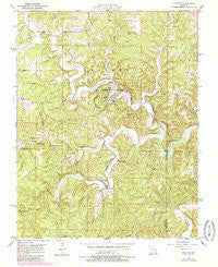 Montauk Missouri Historical topographic map, 1:24000 scale, 7.5 X 7.5 Minute, Year 1951