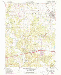 Montgomery City Missouri Historical topographic map, 1:24000 scale, 7.5 X 7.5 Minute, Year 1973
