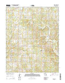 Moody Missouri Current topographic map, 1:24000 scale, 7.5 X 7.5 Minute, Year 2015